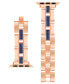 Women's Rose Gold-Tone Alloy with Blue Lapis Gemstone Accents Link Bracelet Compatible with 42mm/44mm/45mm/Ultra/Ultra 2 Apple Watch