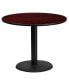 36" Round Laminate Table Top With 24" Round Table Height Base