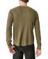 ფოტო #2 პროდუქტის Men's Acid Wash Thermal Henley with Contrast Placket