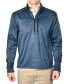 ფოტო #1 პროდუქტის Men's Space-Dyed Half-Zip Pullover Topstitched Sweater