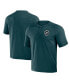 ფოტო #1 პროდუქტის Men's NFL x Darius Rucker Collection by Midnight Green Philadelphia Eagles Washed Raglan Henley T-shirt