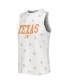 ფოტო #3 პროდუქტის Women's Cream Texas Longhorns Agenda Stars Tank Top and Shorts Sleep Set