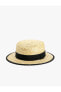 Фото #2 товара Женский аксессуар. Шляпа из соломы с лентой и лямкой Koton.