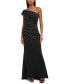 Фото #2 товара Платье женское Eliza J модель Asymmetric-Neck Side-Pleat Scuba Gown