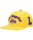 Фото #2 товара Men's Gold Los Angeles Lakers Old English Snapback Hat