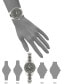 ფოტო #4 პროდუქტის Gray Enamel and Silver-Tone Bracelet Watch 30mm
