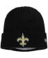 Фото #1 товара Big Boys Black New Orleans Saints Team Core Classic Cuffed Knit Hat