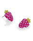 Fuchsia Strawberry Stud Earrings