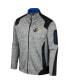 Фото #2 товара Men's Gray Kansas Jayhawks Silberman Color Block Full-Zip Jacket