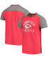 Фото #1 товара Men's Red, Gray Kansas City Chiefs Field Goal Slub T-shirt