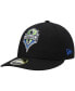 Фото #1 товара Men's Black Seattle Sounders FC Primary Logo Low Profile 59FIFTY Fitted Hat