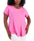 Plus Size Short-Sleeve Top, Created for Macy's