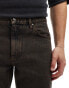 Фото #10 товара ASOS DESIGN tapered fit jeans in brown wash - BROWN