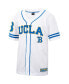 Фото #2 товара Men's White UCLA Bruins Free Spirited Mesh Button-Up Baseball Jersey