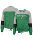 Фото #1 товара Women's Green Oregon Ducks Joanna Tie Front Long Sleeve T-shirt
