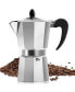 Classic Stovetop Espresso Maker-Italian Style 3 Espresso Cup Moka Pot