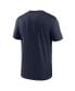 Men's Navy West Virginia Mountaineers Primetime Legend Wordmark T-Shirt Синий, L - фото #2