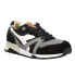 Фото #3 товара Diadora N9000 H Ita Lace Up Mens Black Sneakers Casual Shoes 172782-C8514