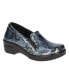 Silver, Blue Metallic Paisley Patent