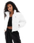 Фото #1 товара Calvin Klein Jeans Cropped Puffer Jacket in Bright White