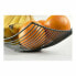 Fruit Bowl Confortime Black Metal 31 x 23 x 10 cm (12 Units)