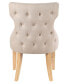 Allia Tufted Wingback Side Chair 2 Piece Set