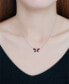 Фото #4 товара Giani Bernini created Ruby Butterfly Necklace