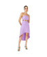 ფოტო #2 პროდუქტის Women's Lavender Solid Cutout Dress