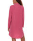 ფოტო #2 პროდუქტის Women's Deborah Long Sleeve Notch Knit Sleepshirt Nightgown