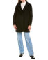 Фото #4 товара Cinzia Rocca Icons Wool & Cashmere-Blend Coat Women's Black 8