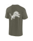 Фото #3 товара Men's and Women's Olive Detroit Lions Elements Super Soft Short Sleeve T-Shirt