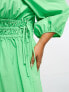 Фото #3 товара Nobody's Child Plus Franzie tie sleeve midi dress in green