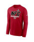 Фото #2 товара Men's Scarlet San Francisco 49ers 2023 NFC Champions Iconic Long Sleeve T-shirt