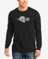 ფოტო #1 პროდუქტის Men's 90's Rappers Word Art Long Sleeve T-shirt