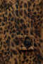 Zw collection animal print trench coat