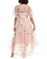 Фото #2 товара Teri Jon By Rickie Freeman High-Low Tulle Dress Women's Pink 8