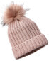 Фото #1 товара La Fiorentina Basic Knit Beanie Women's Pink