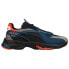 Puma RsConnect Dust Lace Up Mens Black, Blue Sneakers Casual Shoes 382088-05