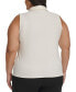 ფოტო #2 პროდუქტის Plus Size Collared Twist-Front Blouse