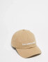 The North Face script logo baseball cap in beige