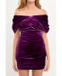 Фото #1 товара Women's Velvet Mini Dress