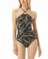 ფოტო #1 პროდუქტის Women's Ring Hardware Halter One-Piece Swimsuit