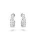 ფოტო #4 პროდუქტის Crystal Heart Small Matrix Hoop Earrings