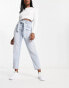 Фото #10 товара New Look paperbag waist jeans in light blue