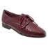 Фото #2 товара Trotters Lizzie T1858-755 Womens Burgundy Narrow Leather Loafer Flats Shoes
