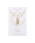 ფოტო #2 პროდუქტის 14K Gold Flash Plated Virgin Mary Layered Pendant Necklace