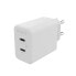 ZAGG Accessories Wall Adapter USBC PD DUAL 45W GAN WhiteEU 2xUSBC