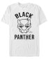 Фото #1 товара Marvel Men's Black Panther Mask Logo, Short Sleeve T-shirt