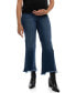 ფოტო #1 პროდუქტის Maternity 1829 Denim 27" Fray Crop Boot Jean with Bellyband