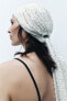 Sequinned beaded cap headband